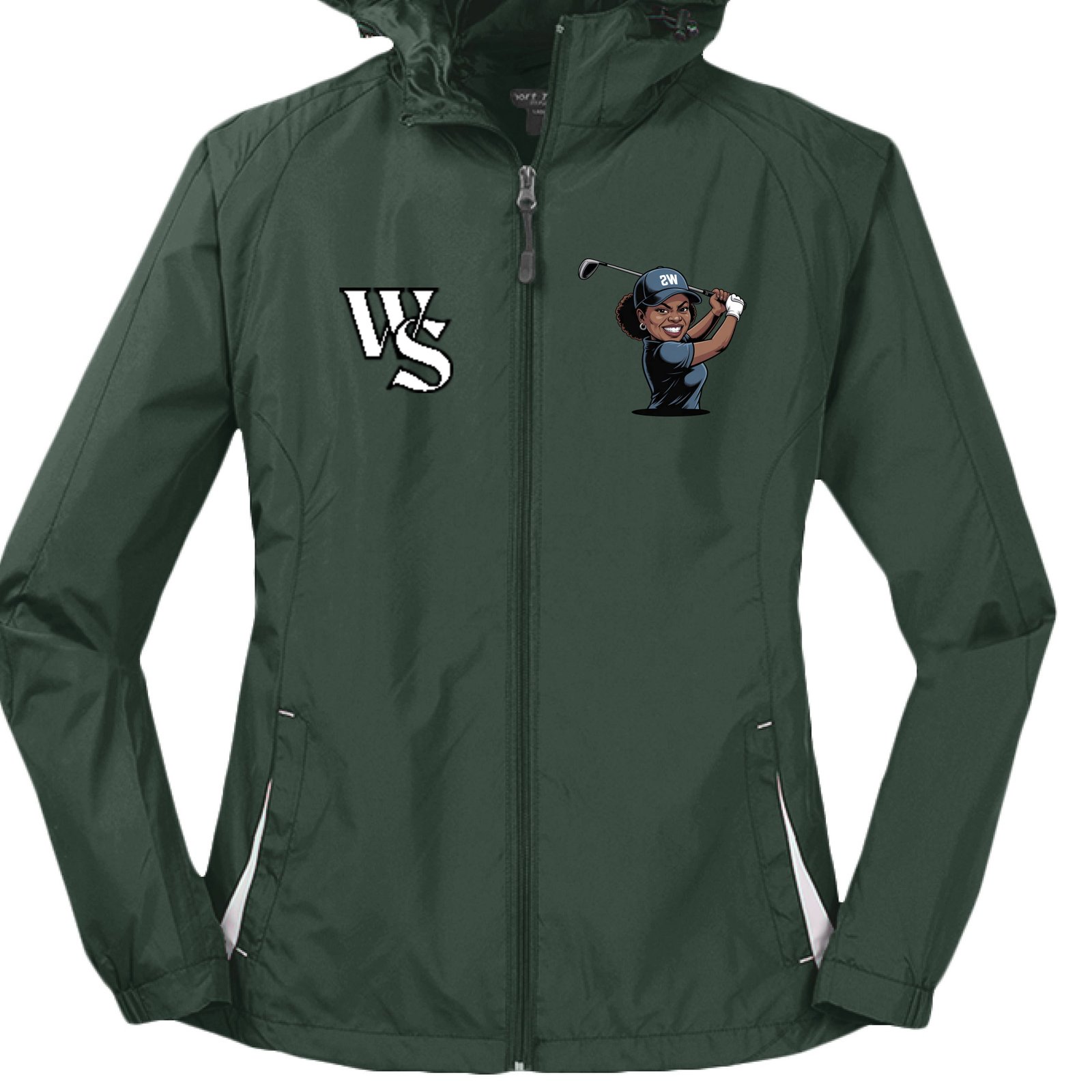 Forest Grn/Wht - FRONT